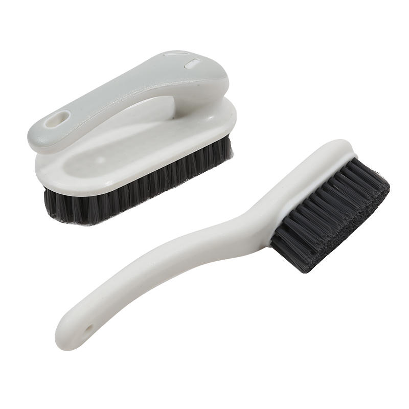 Multi-purpose Bathroom Shoe Brush + Clothes Cleaning Brush Set Household Simple Contrast Color Laundry Scrubbing Brush