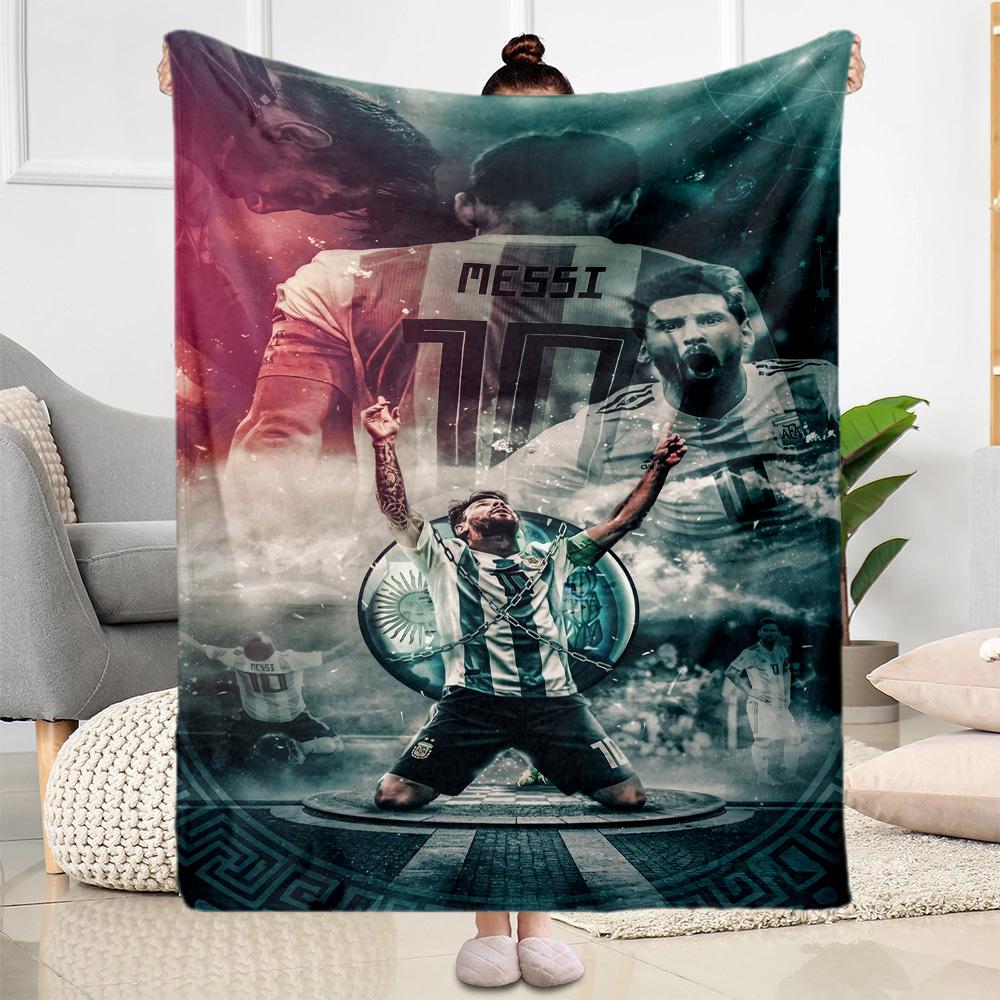 Messi 518 Decke Strapazierfähiger Komfort Geeignet für Stuhl Sofa Bürostuhl Ganzjahresgebrauch Wärmende Dekoration Geschenk für Reisen Zuhause Geburtstage