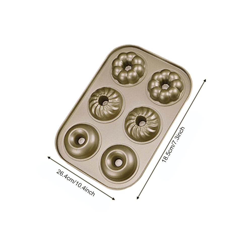 Nonstick Baking Pan Donut Cake Mold Shell Cake Mold 6 Cup Mini Dessert Tray Oven Bakeware Diybaking Tool Home Kitchen Pastrymold