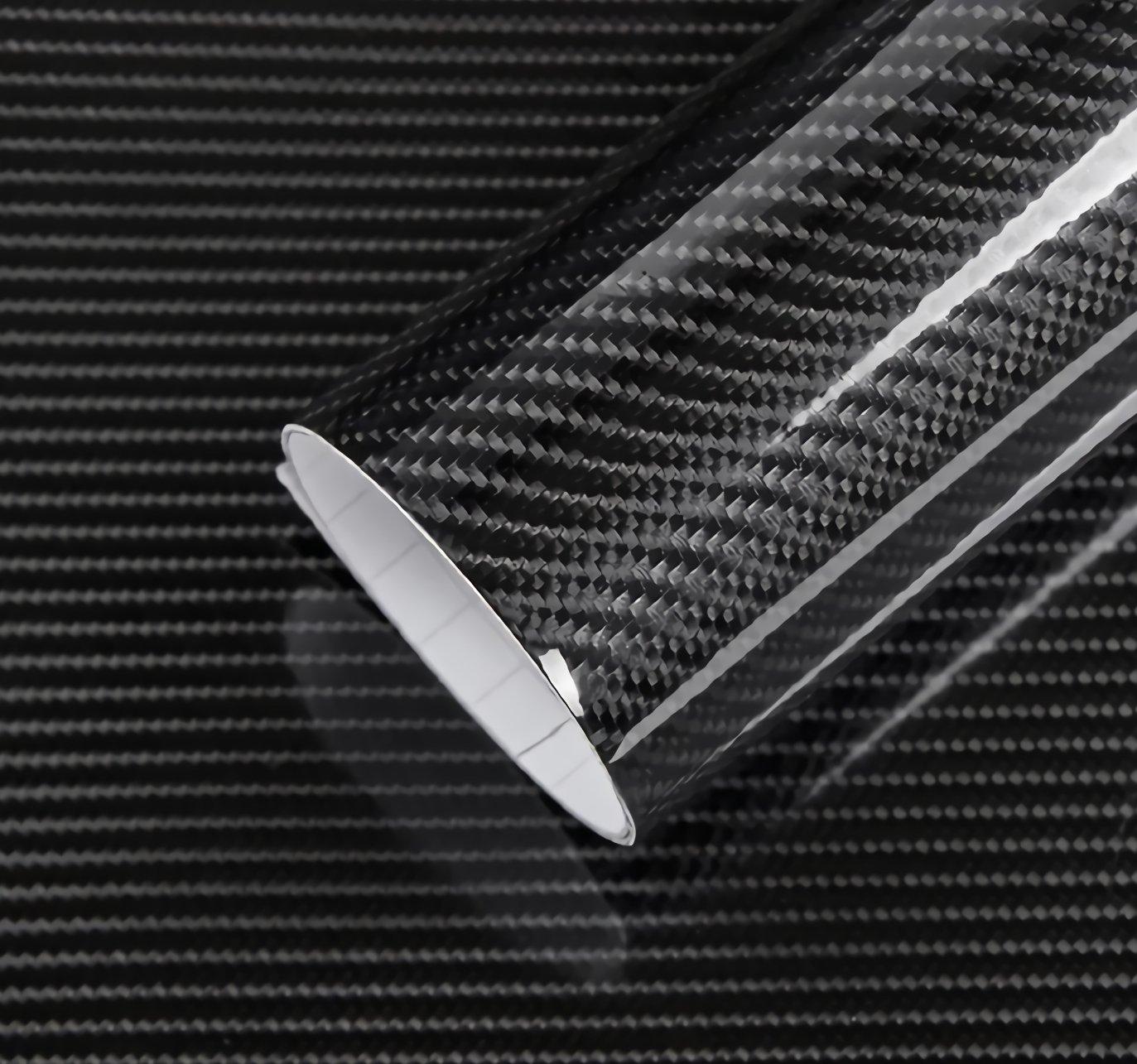 

IlMondoMall 4D Carbon Sheet, High Gloss, Carbon Style, Carbon Sticker, General Purpose, Glossy Type 152 x 200cm чёрный