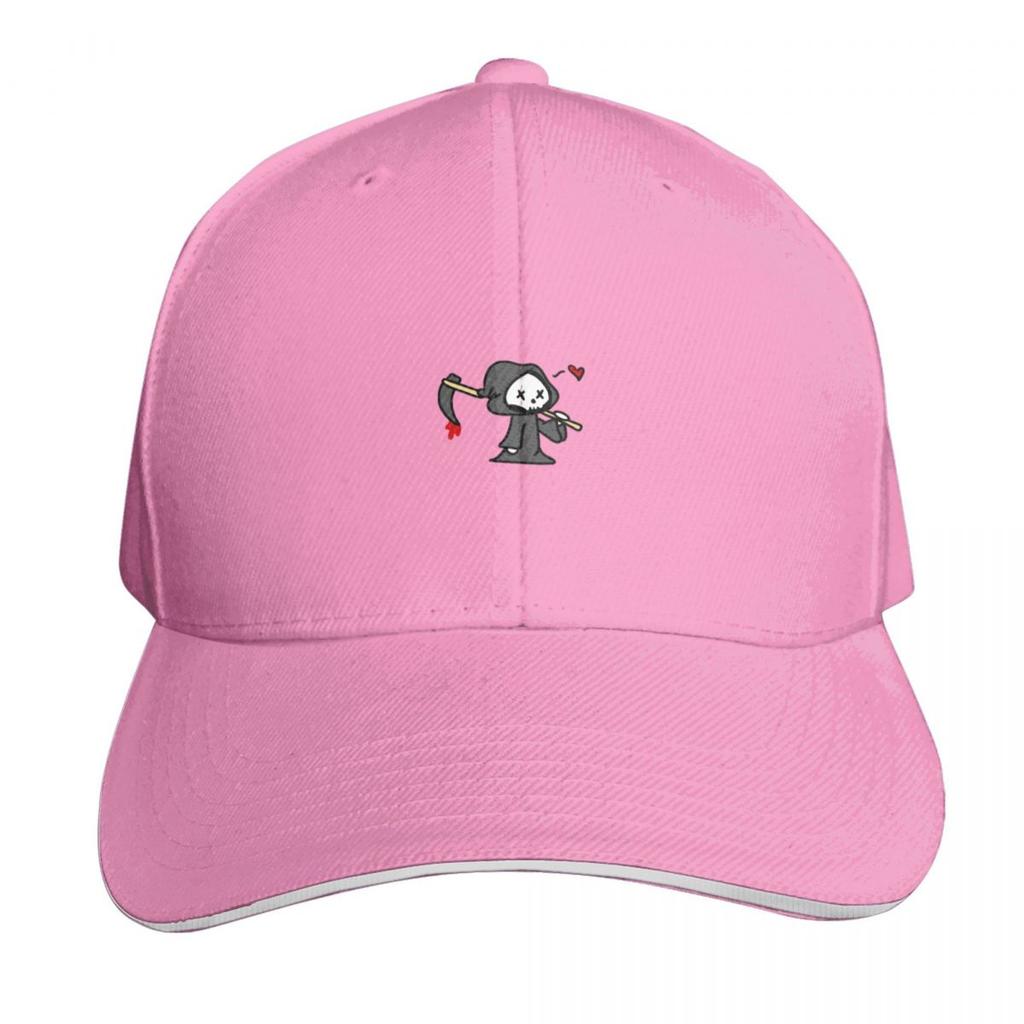 Cute Chibi Grim Reaper Heart Baseball Cap Unisex Hat Big Size Hat Luxury Women Cap Luxury Hat Unisexs Womens