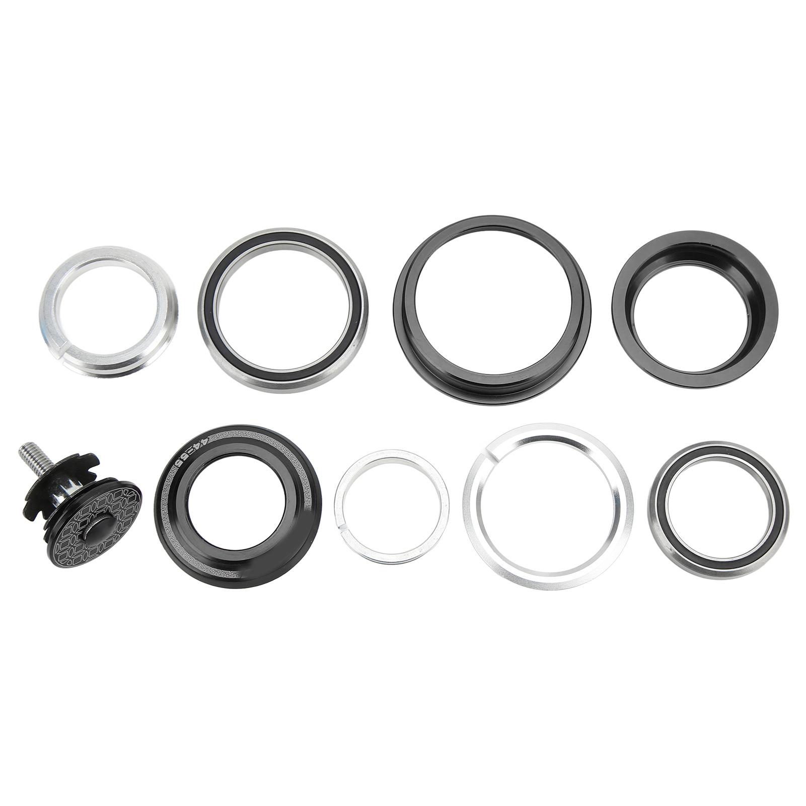Viaron Bicycle Bearing Headset Aluminum Alloy Mountain Bike Headset for Cone Straight Tube Fork чёрный