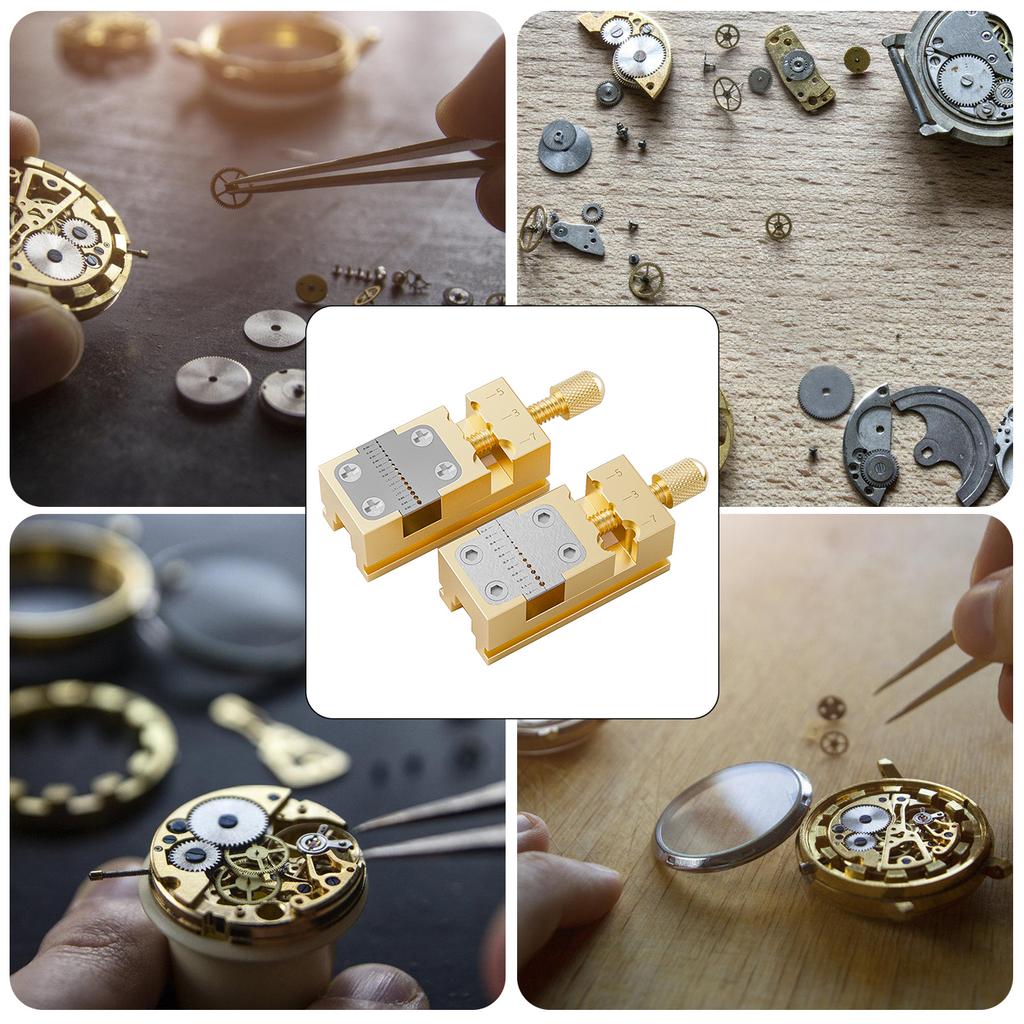 Precise Watch Benches Vices Antislip Stable Collet Tightening Tool Copper Thread Adjustment Watch Head Holder Repair
