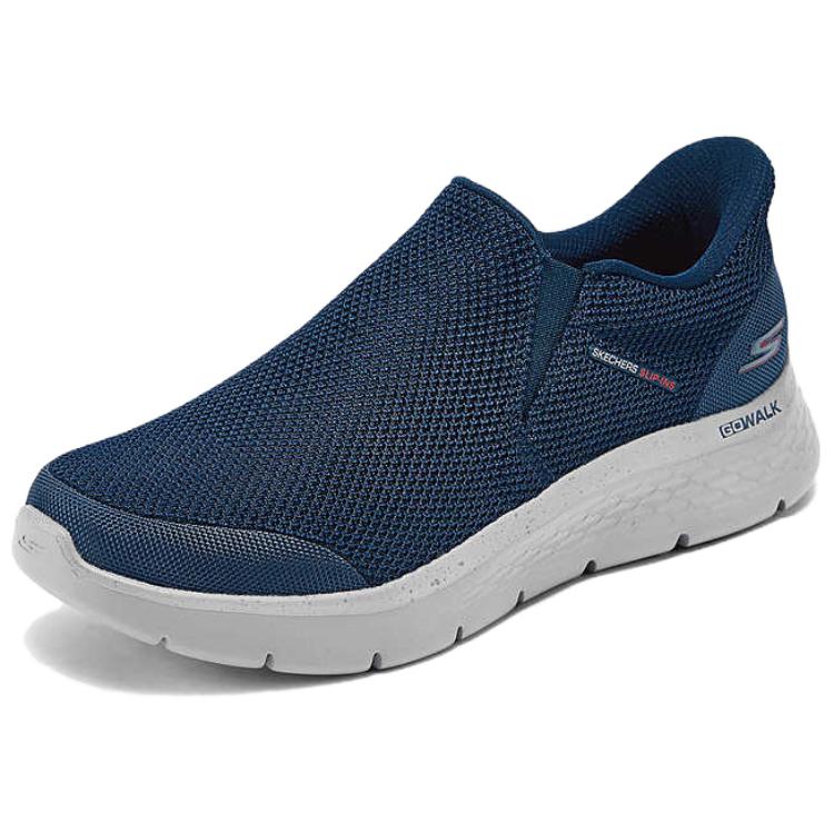 Skechers Slip-Ons Thick Sole Soft Elastic Comfortable Walking Shoes Shock Absorbing Wear-Resistant Low-Top Casual Shoes Men sneakers 216333-NVY