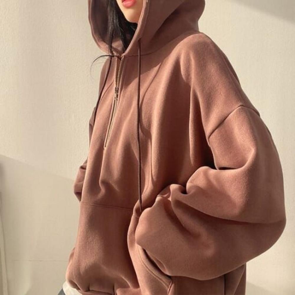Navava Women Casual Loose Fit Long Sleeve Hoodie Sweatshirt Nt2160