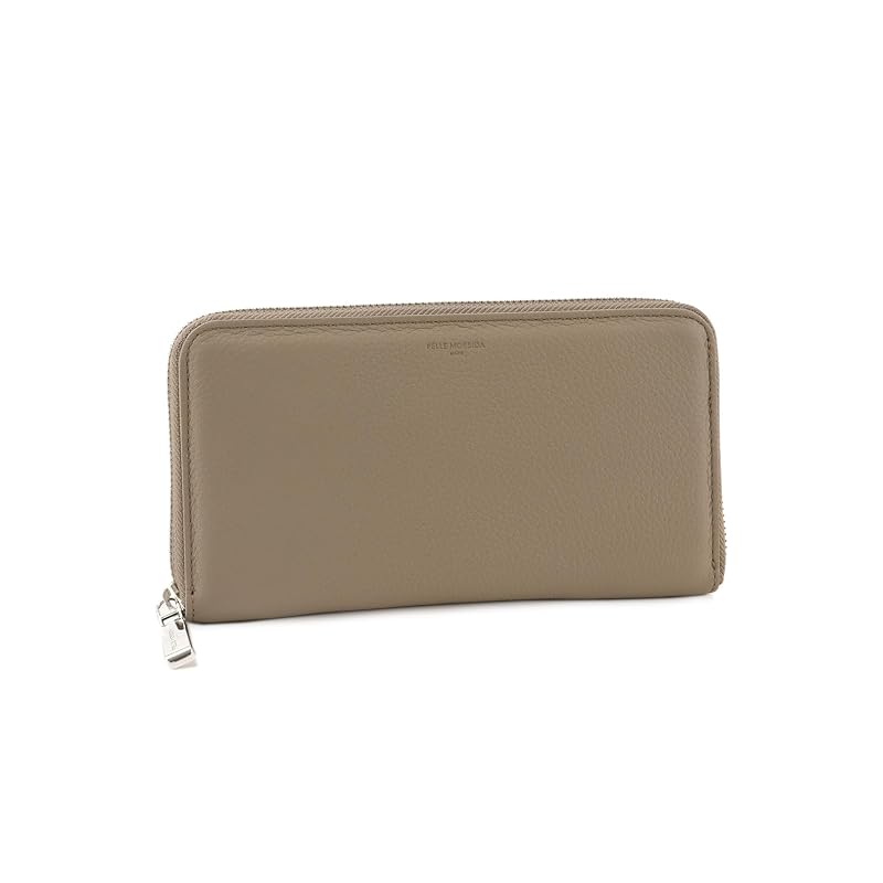 

[Pelle Morvida] long wallet Medium Greige x white PM-BA611-GRWH