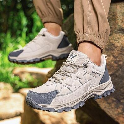 New Men's Hiking Shoes Outdoor Shoes Wear Resistant Mountaineering Shoes for Autumn and Winter Comfortable Shoes for All Seasons