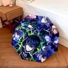 BlueLock Pattern Pattern New Style Umbrella, 1 Piece Automatic Folding Umbrella, Portable Foldable Travel Umbrella, Outdoor Umbrella,Birthday Gift