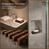 With Self-Draining Wooden Soap Dish Tray Natural Wood Soap Box Storage Rack  Washroom