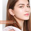Rose Gold Moissanite Earrings for Women 925 Sterling Sliver 3mm Rose Flower Diamond Stud Earring Fine Jewelry Gift