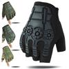 Outdoor Cycling Sports Anti-skid Sunscreen Men's Finger-leaking Fishing Gloves Anti-skid