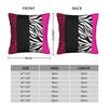 Federa per Cuscino Rosa Shocking Strisce Animalier Zebra e Leopardo Federe Moderne per Cuscini per Divano del Soggiorno