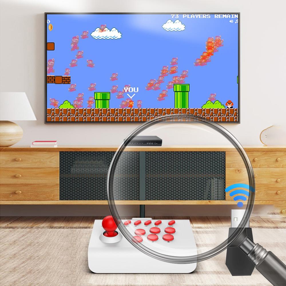Game Console USB Wireless Dongle Receiver Multifunctional 2.4G Receiver Adapter Bluetooth-compatible for TV PC Computer