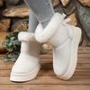 Fashion 2025 Brand Shoes Female Lace-up Women's Boots Fashion Short Plush Casual Winter Short Plush Plus Size Best Seller Snow Boots