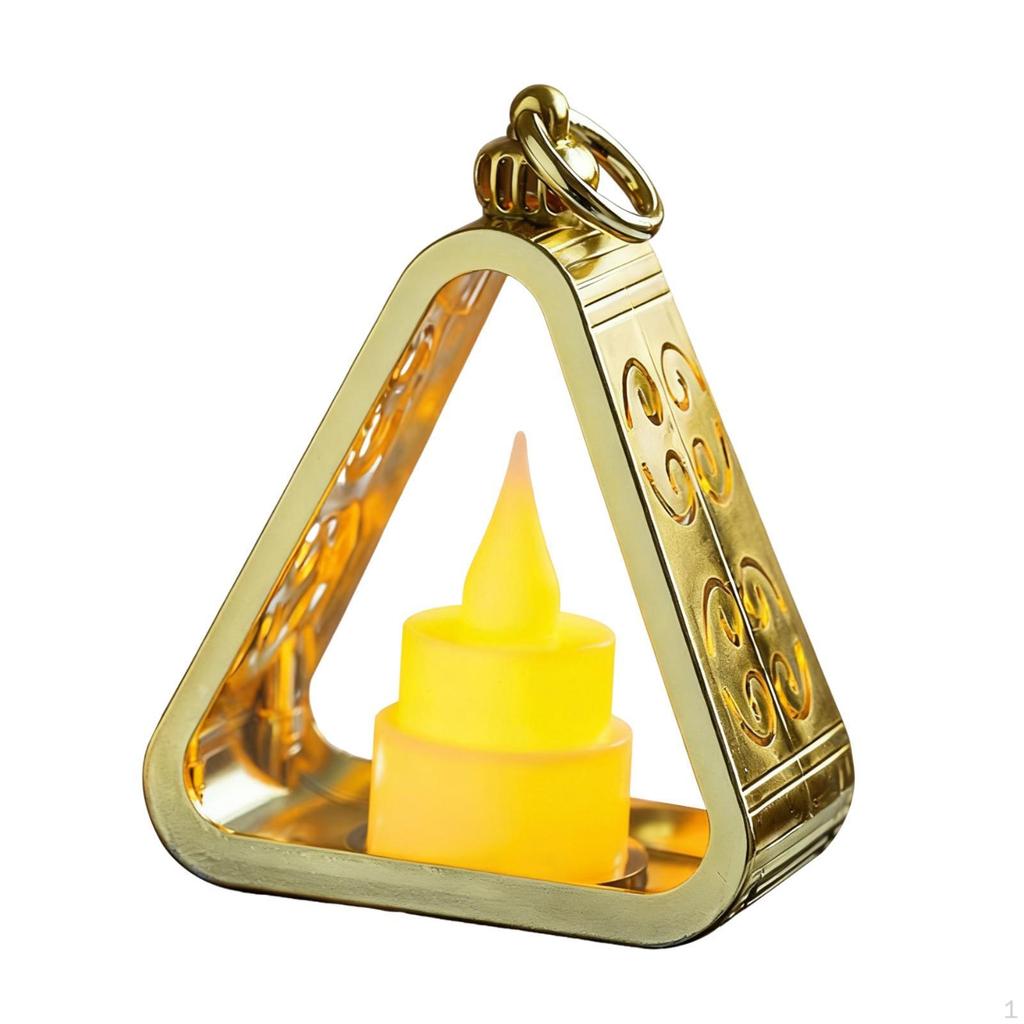 Bedside Lamp Desktop Atmosphere Light Lightweight Decorative Triangle Desk Ornament for