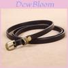 Leather Vintage Womens Belt With Double Loop Design For Casual Wear