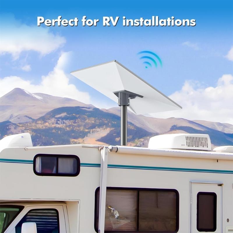 Uchwyt montażowy do anteny satelitarnej z szybkim zwalnianiem Wytrzymała konstrukcja aluminiowa Na ekstremalne warunki pogodowe