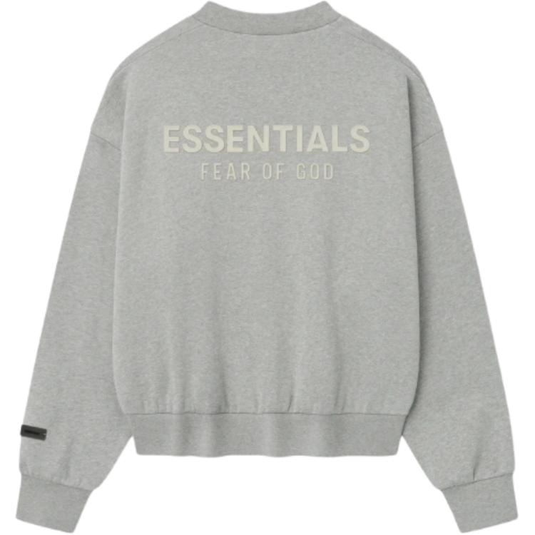 Fear of God Essentials Classic Fleece Crewneck Concrete Heather Men Tops Grey 192SP252045F