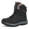 Autumn and Winter New High-top Velvet and Wool Platform Snow Boots Hard-soled Wild Hiking Shoes Outdoor Off-road Shoes
