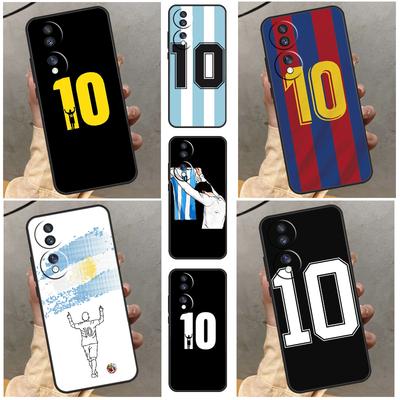Football Number 10 Case For Huawei P30 Pro P50 P20 P40 Lite P Smart 2019 Nova 5T Honor 50 70 X7 X8 X9 Cover