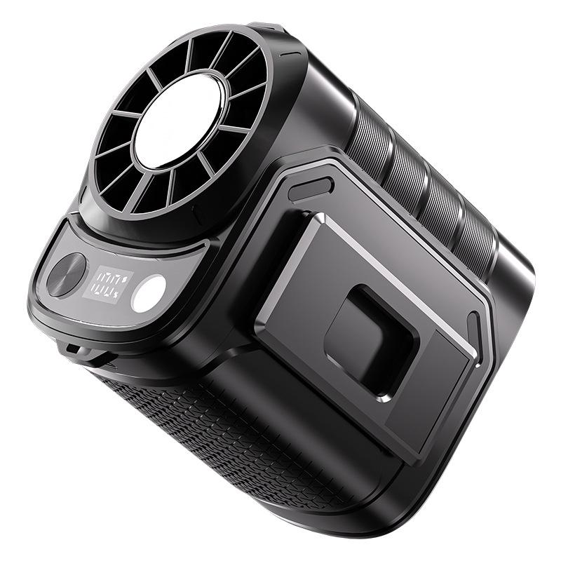 

Portable Double-Barrel Waist Fan: Clip-On Cooling for Outdoor and Construction Package: 90.45*73*92CM