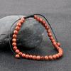 4MM Natural Stone Round Beads Bracelet Women Minimalism Adjustable Leather String Bangles Jewelry Men Healing Yoga Pulsera Gift
