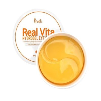 Prreti Real Vita Parche de Hidrogel para Ojos, 60 Parches – Cuidado de la Piel Coreano, Iluminador, Hidratante, Antiedad,