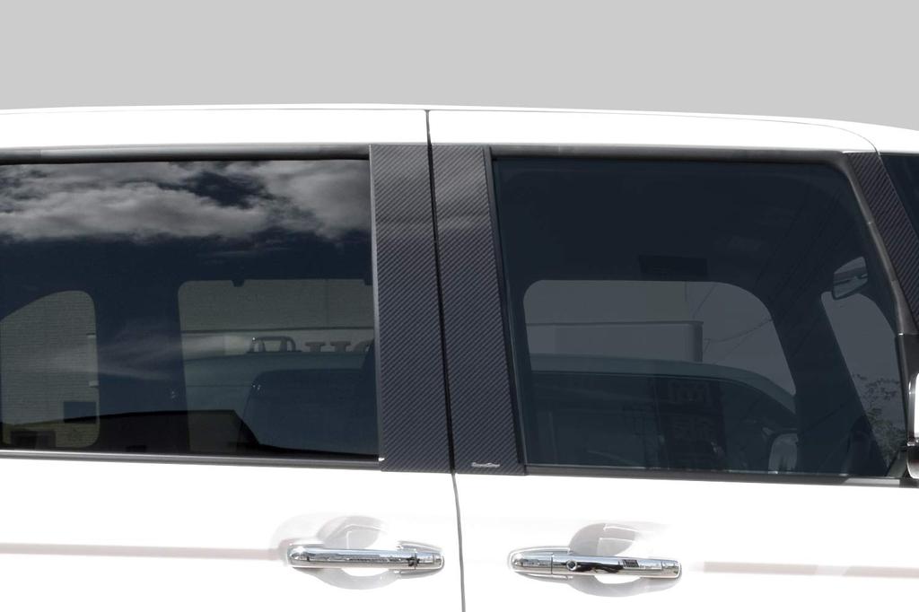 SecondStage Honda Pillar Garnish For Vehicles Without Visor Only Digital Carbon (Second Stage) N-BOX Style/H005DCB