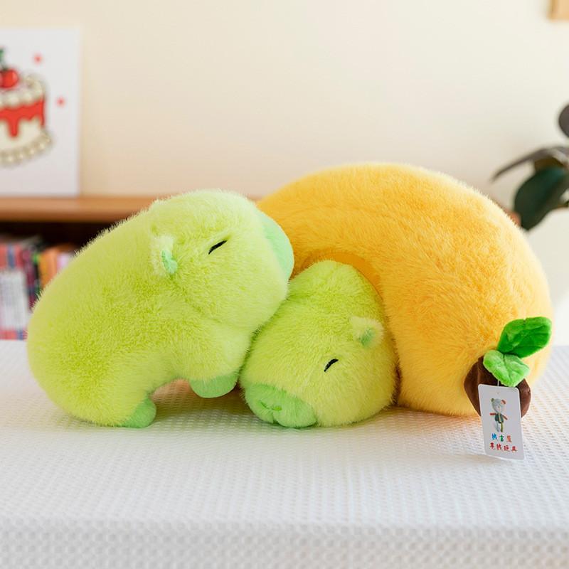 Adorable Banana Capybara Plush Doll With Ultra Soft Short Pile Fabric For Kids And Collectors