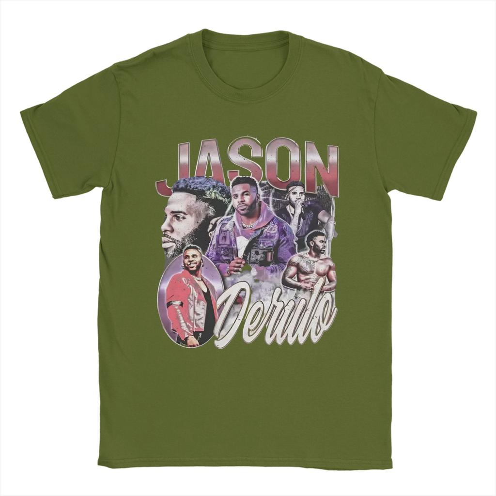 Jason Derulo Konzert Welttournee 2026 Bedrucktes T-Shirt Herren Damen Baumwolle T-Shirt Kleidung