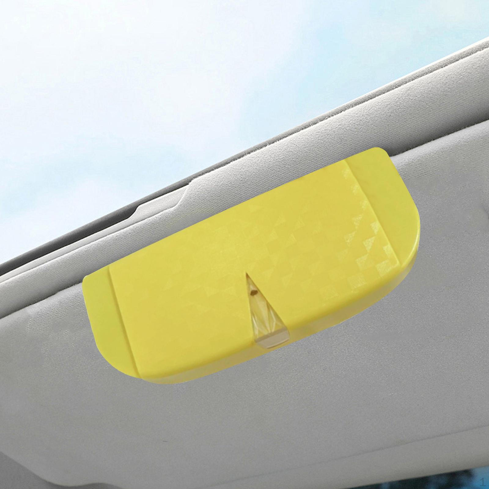

And Glasses Box for The Car Storing in Vehicle. жовтий