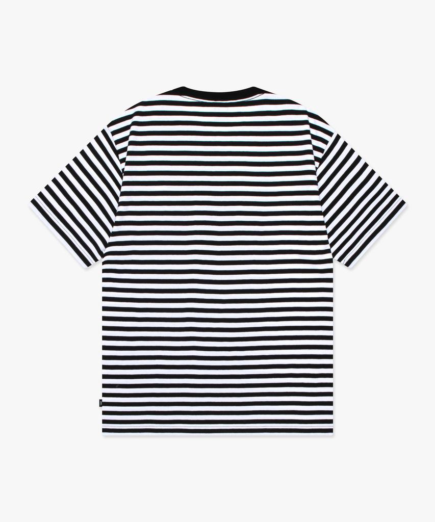 LMC Emb Bear Stripe Tee Black