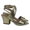 Ferragamo Sheena Sandals In Gold Leather Gold