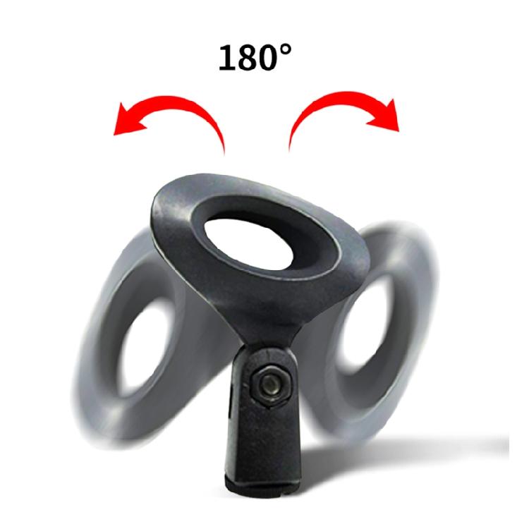 180° Front & Rear Rotation Microphone Clips Microphone Stands Accessories