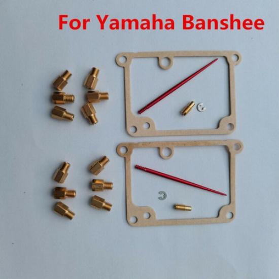 Carburetor Main Jets With Needle Gaskets & Clips Repair Kit For Yamaha Banshee