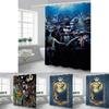 Vibrant And Colorful The Nightmare Before Christmas Shower Curtain With Hooks For Bathrooms