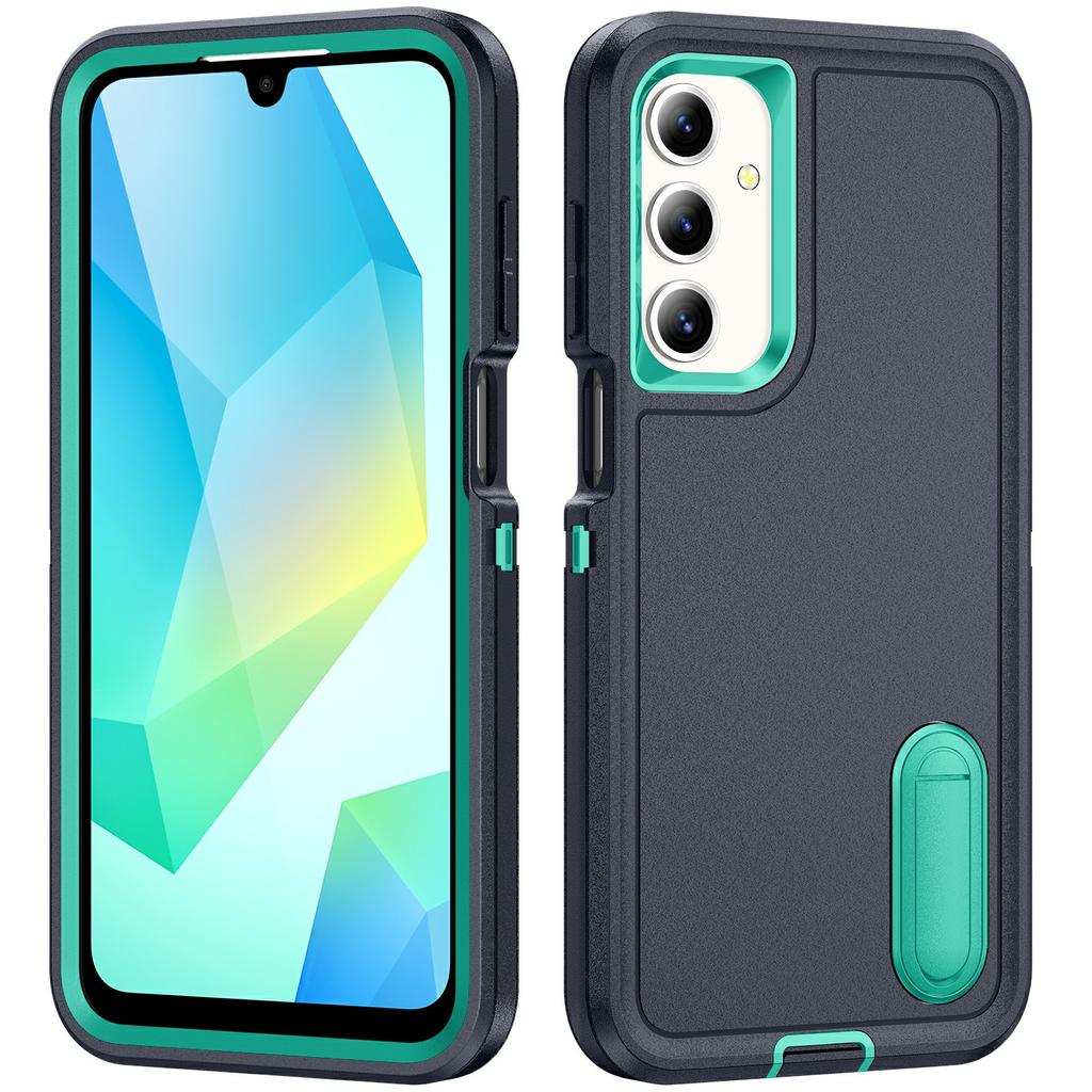 For Samsung Galaxy A16 4G/5G Case Kickstand Phone Cover PC+Silicone+EVA 3-in-1 Design