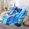 Lucario  Print Flannel Blanket, High quality Comfortable for All Seasons, Home Decor, Warmth and Comfort