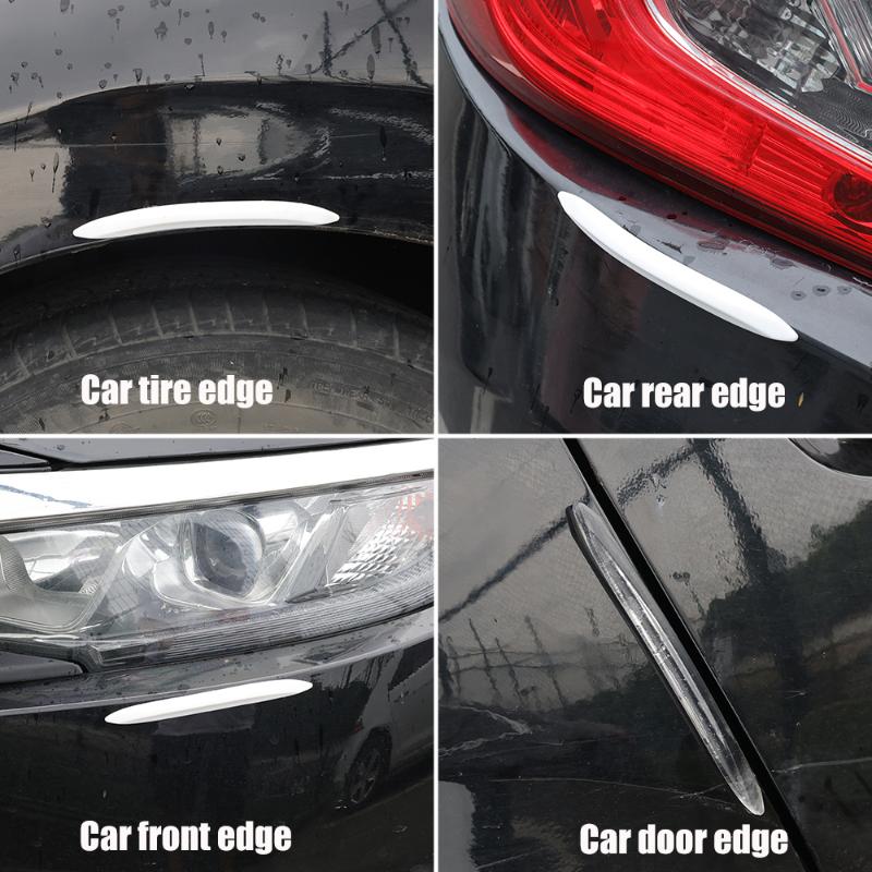 2 Stück Autotür Kollisionsschutzleisten Fahrzeug Stoßstangenkante Kratzschutz Silikon Wasserdicht Selbstklebend Autoaufkleber