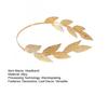 Women Headband Sparkling Leaf Design Golden Headband Dress Up Girl Hair Hoop Lightweight Festive Hair Accessory
