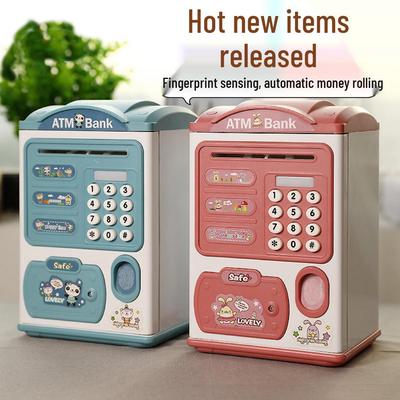 Automatyczna skarbonka o dużej pojemności dla dzieci - Ozdoba oszczędnościowa z wrzutem i możliwością wypłaty, Idealny prezent dla dziewczynek