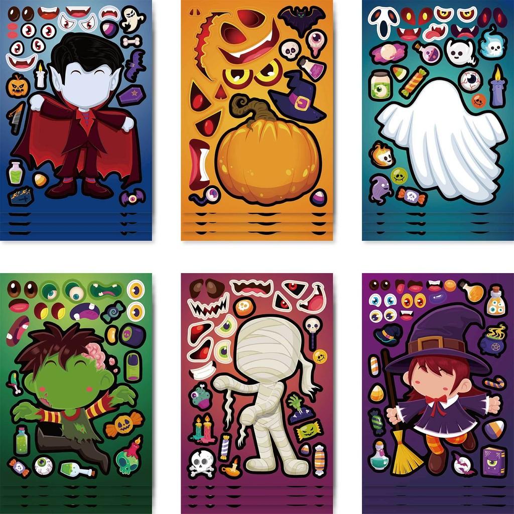 Theme Halloween Creative Vampire Pumpkin Kids Stickers For Diy Projects Fun And