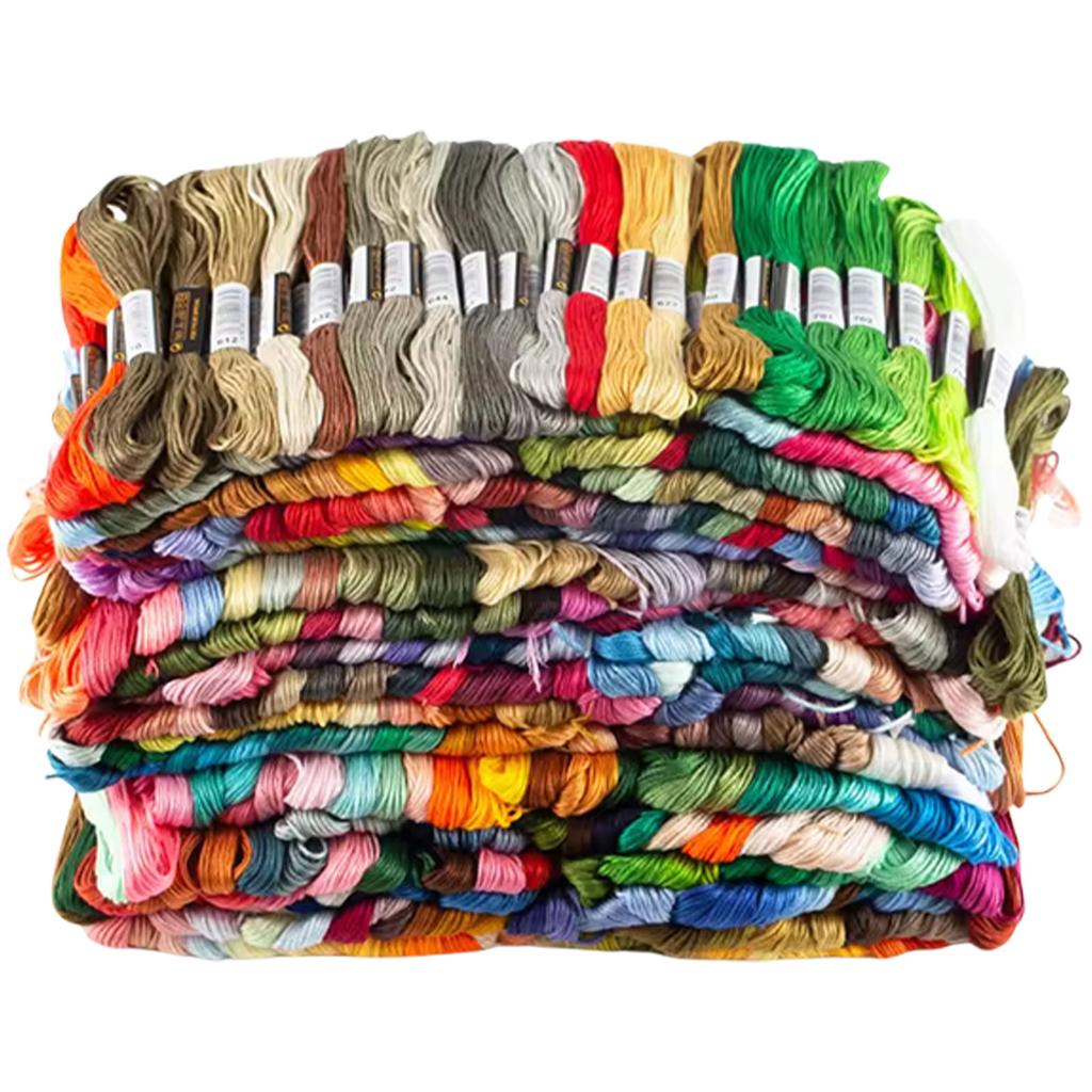 Stable Crafting Essential Vibrant Polyester Embroidery Floss for Cross Stitch Soft Durable Thread for Needlework