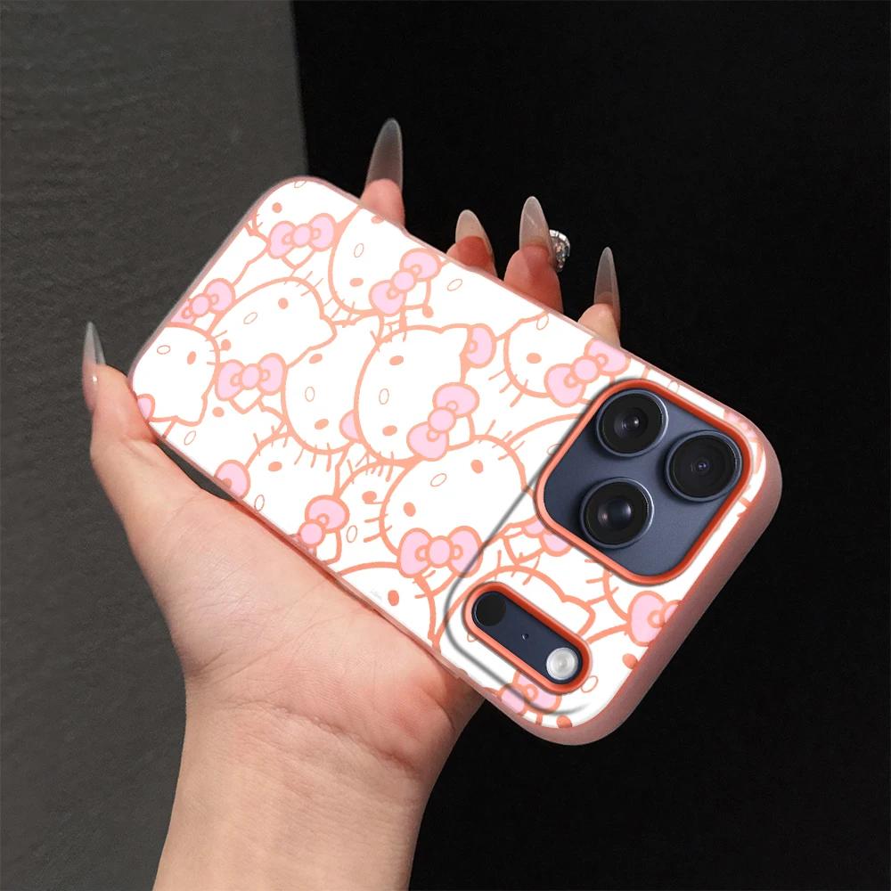 2 IN 1 Hello Kitty Case For Motorola Moto Edge 50 FUSION NEO 60 Pro G84 G64 G54 G73 G24 E13 G14 G23 5G Phone Cover Lovely Candy