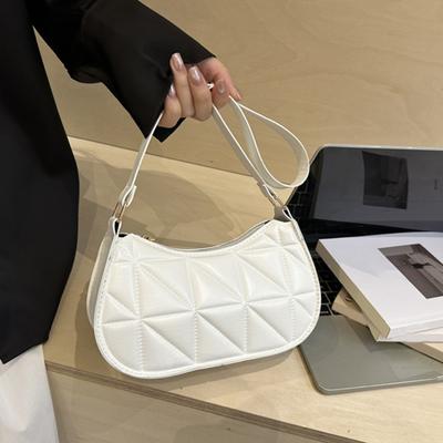 Retro Shoulder Bag Women Small Hobo Handbag Zipper Closure Shoulder Purse for Phone Keys Party Dating Work