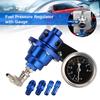 Car Fuel Pressure Regulator Adjustment Accessories Vehicle Refitting Fuel Supercharger Gauge Oil Pressure Regulator Gauge Kit