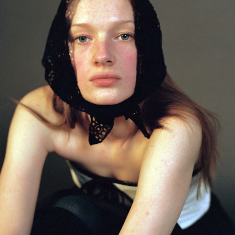 

AWESOME NEEDS NETTING SCARF_KNIT BLACK FREE