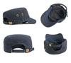 AXIAO Cotton Military Work Adjustable for Fall and Winter Outdoors and Fishing Men's 100% Cap, Size, (Blue)