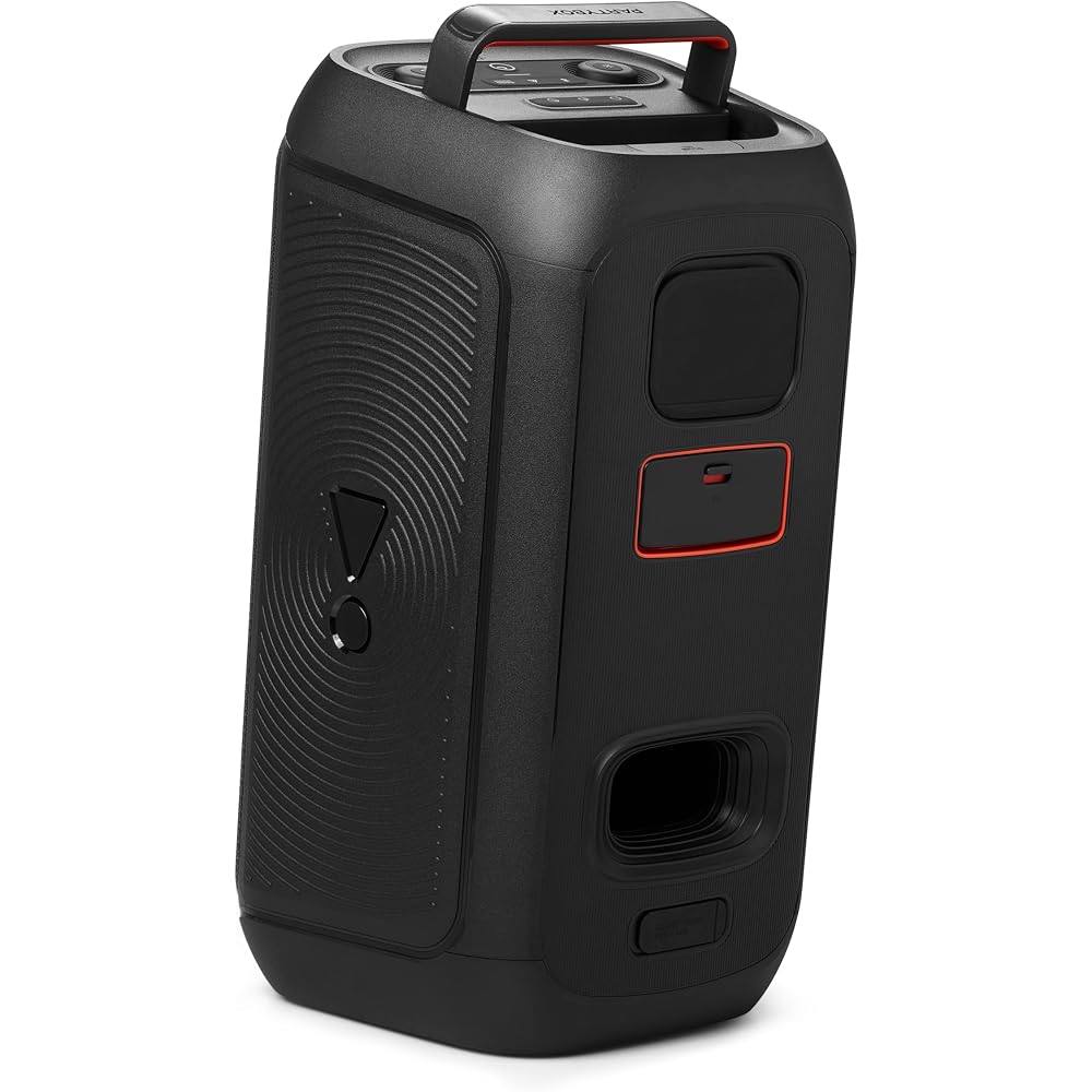 JBL PartyBox Club 120 Bluetooth Speaker, Wireless, 160W Output, IPX4 Water Resistant, Microphone Input, Guitar Input, Black (JBLPBCLUB120JN)