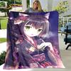Puella magi madoka magica Kreslená měkká plyšová přikrývka, flanelová přikrývka přikrývka do obývacího pokoje Ložnice Pohovka Pohovka Piknikový povlak
